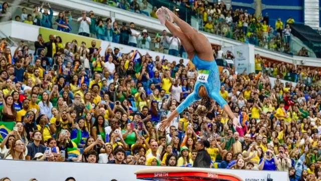 Rebeca Andrade domina o salto e garante ouro para o Brasil no Rio