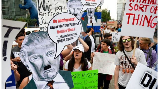 Milhões vão às ruas nos EUA em ato contra governo Trump